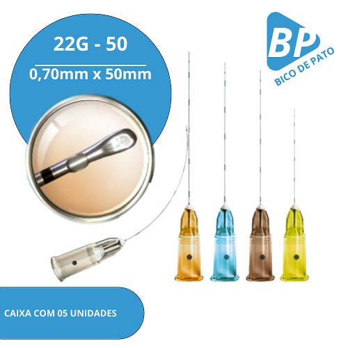 MICROCANULA BICO DE PATO 22GX 50 FABINJECT