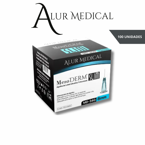 AGULHA HIPODERMICA MESODERM MD 34G 8,00MM